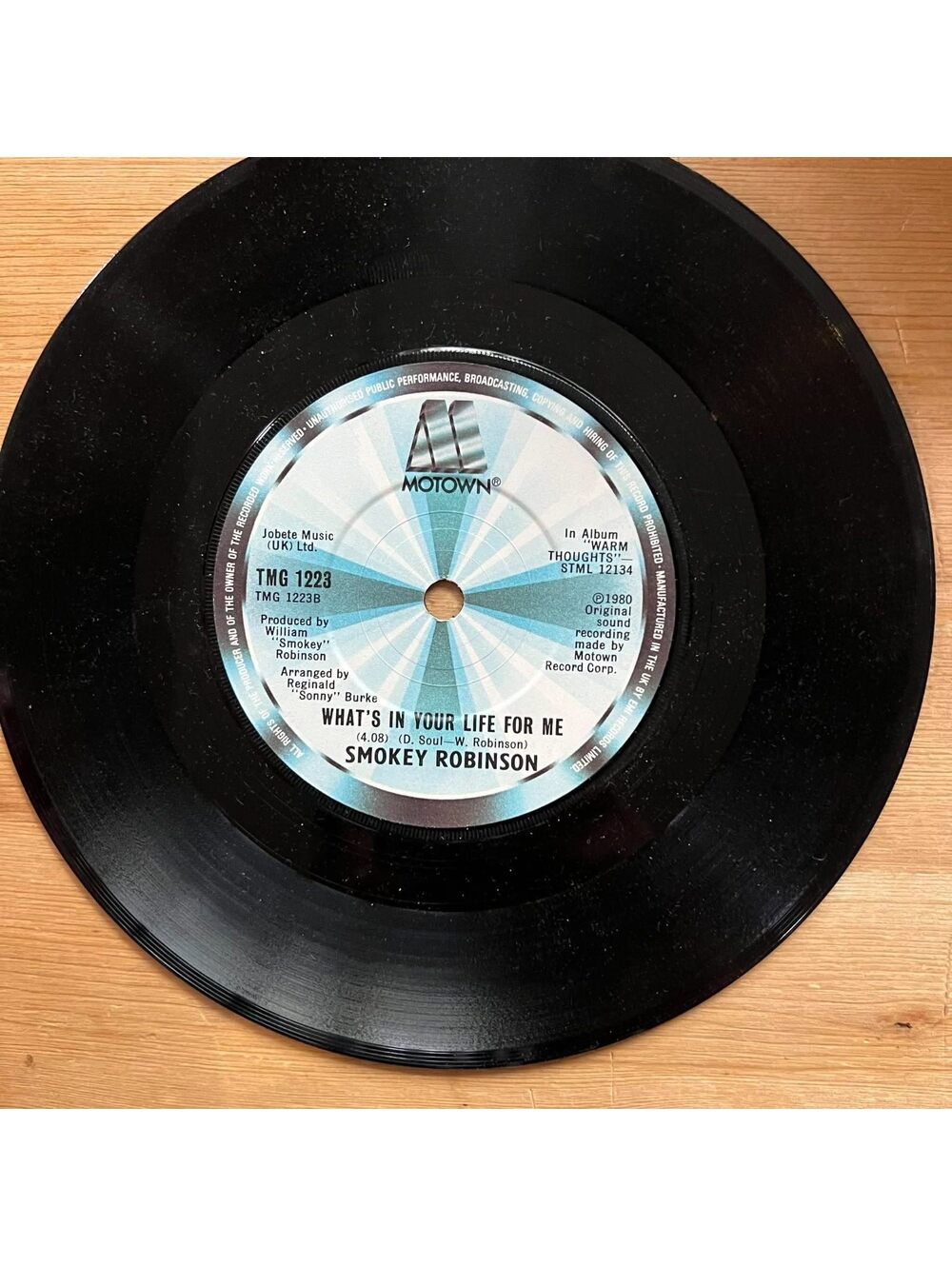 Smokey Robinson - What's in your Life for Me/Being with You 45rpm VG+ R13